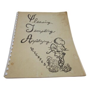 Vintage 1976 Pleasing Tempting Appetizing Recipes Cookbook By Rialto Council PTA