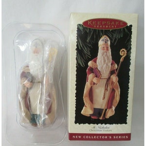 Hallmark Keepsake Ornament Christmas Visitors Series #1 St. Nicholas 1995 IOB