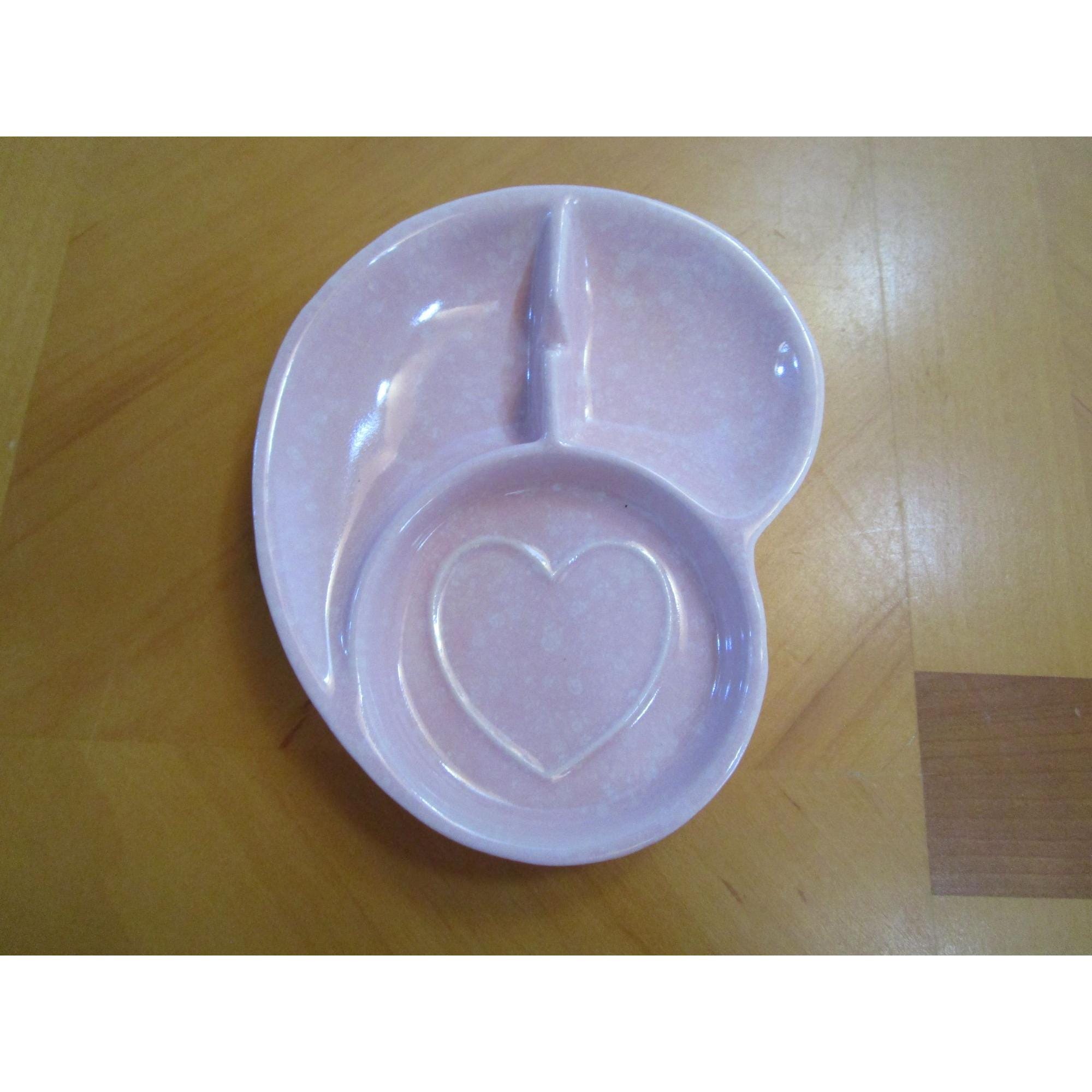 Vintage Shawnee Pottery Bridge Ashtray Set of 4 - Heart Spade Club