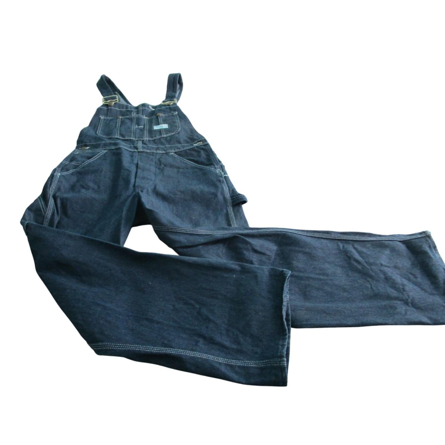 Vintage Sears Tradewear Union Made Denim Overalls 30x30 USA