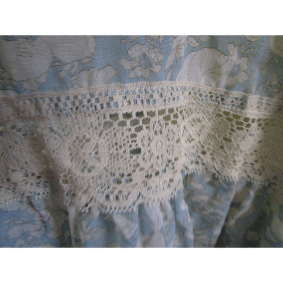 Gunne Sax  by Jessica Blue Floral Lace Fancy Slee… - image 10