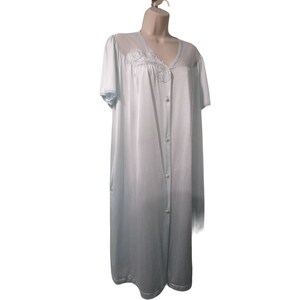 luxury button up dressing gowns Women's Givoni Blueberry Mid Length Dressing Gown Luxury Fleece Button Robe