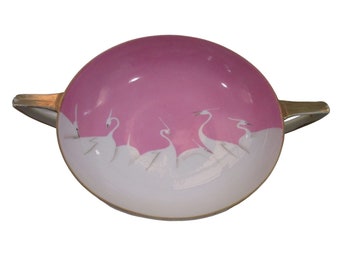 Seven Lucky Cranes Pink Tame Nakamura Imperial Nippon Deco