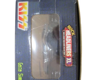 KISS Gene Simmons Rock Headliners XL Figure in Box Certificate
