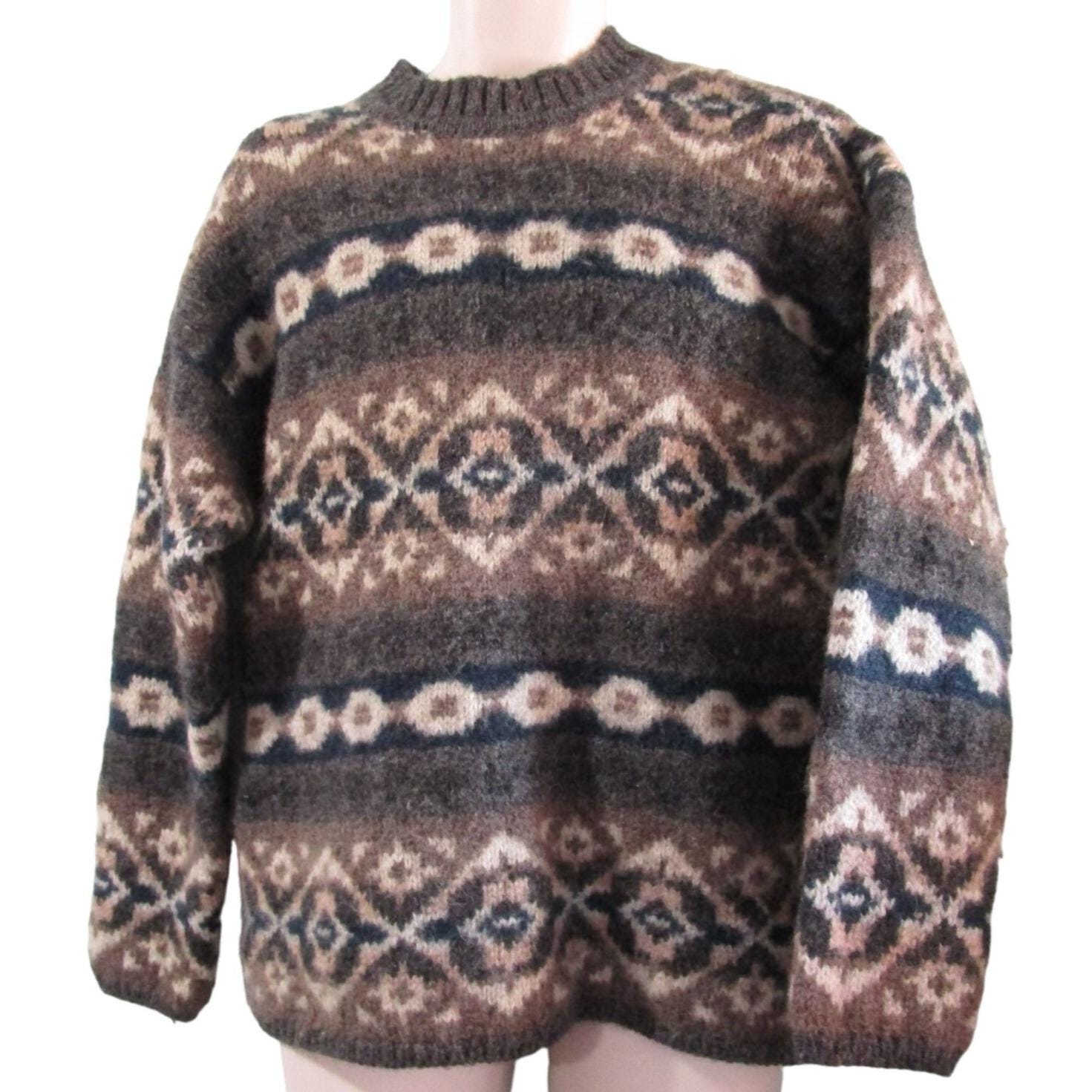 60s 70s Abercrombie & Fitch ウールセーター Vintage Abercrombie Fitch the Big Sweater Sweater M Wool Blend GUC