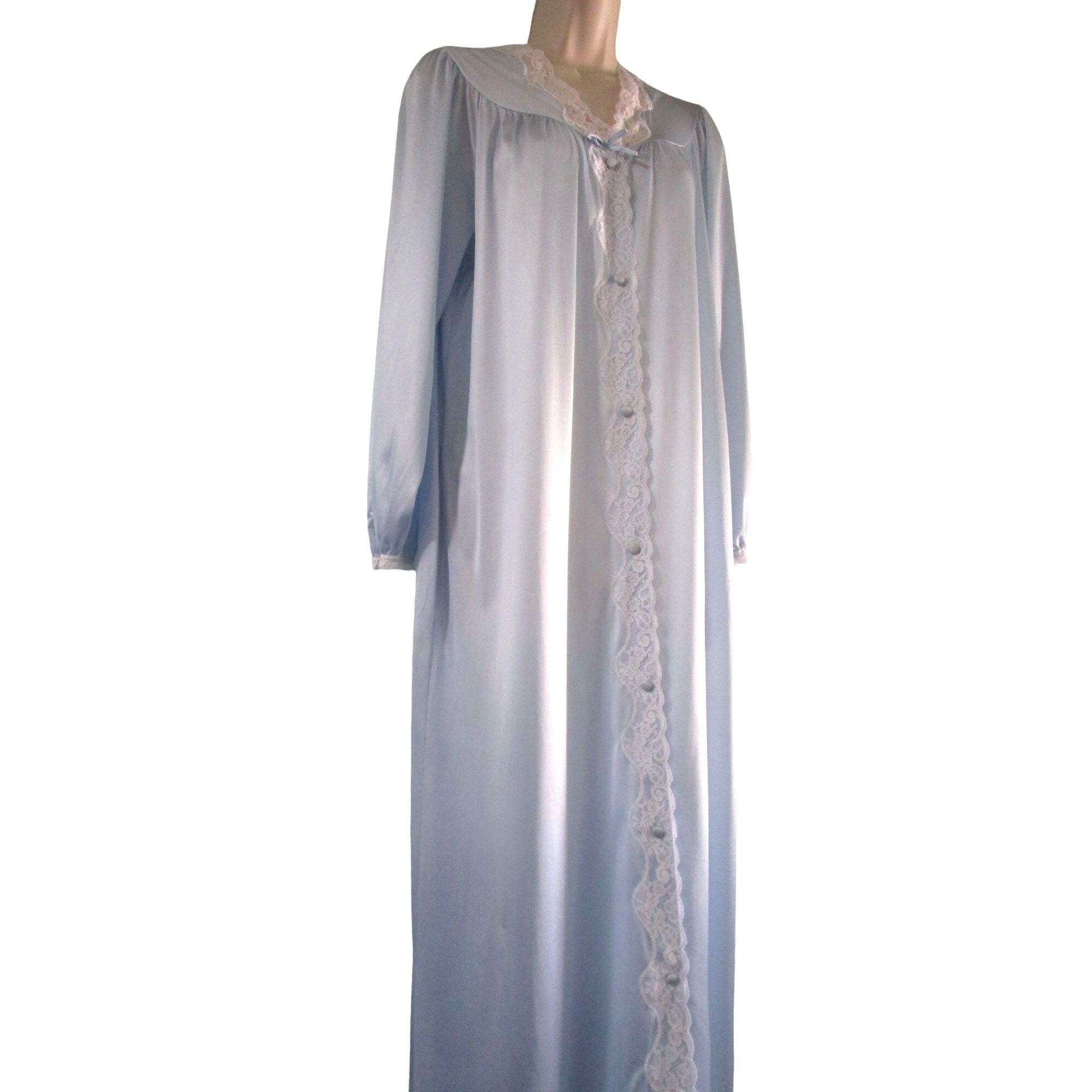luxury button up dressing gowns Womens Button Dressing Gown