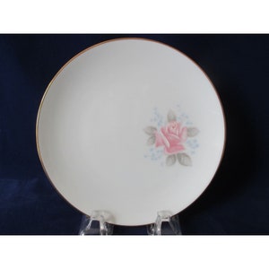 Vintage Noritake Roseville China Bread Butter Plate Pink Rose  1961-73
