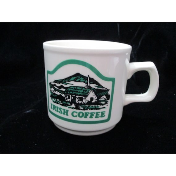 Vintage Oxford Ireland Irish Coffee Mug Ceramic 10 Oz Green & White - Etsy  Hong Kong