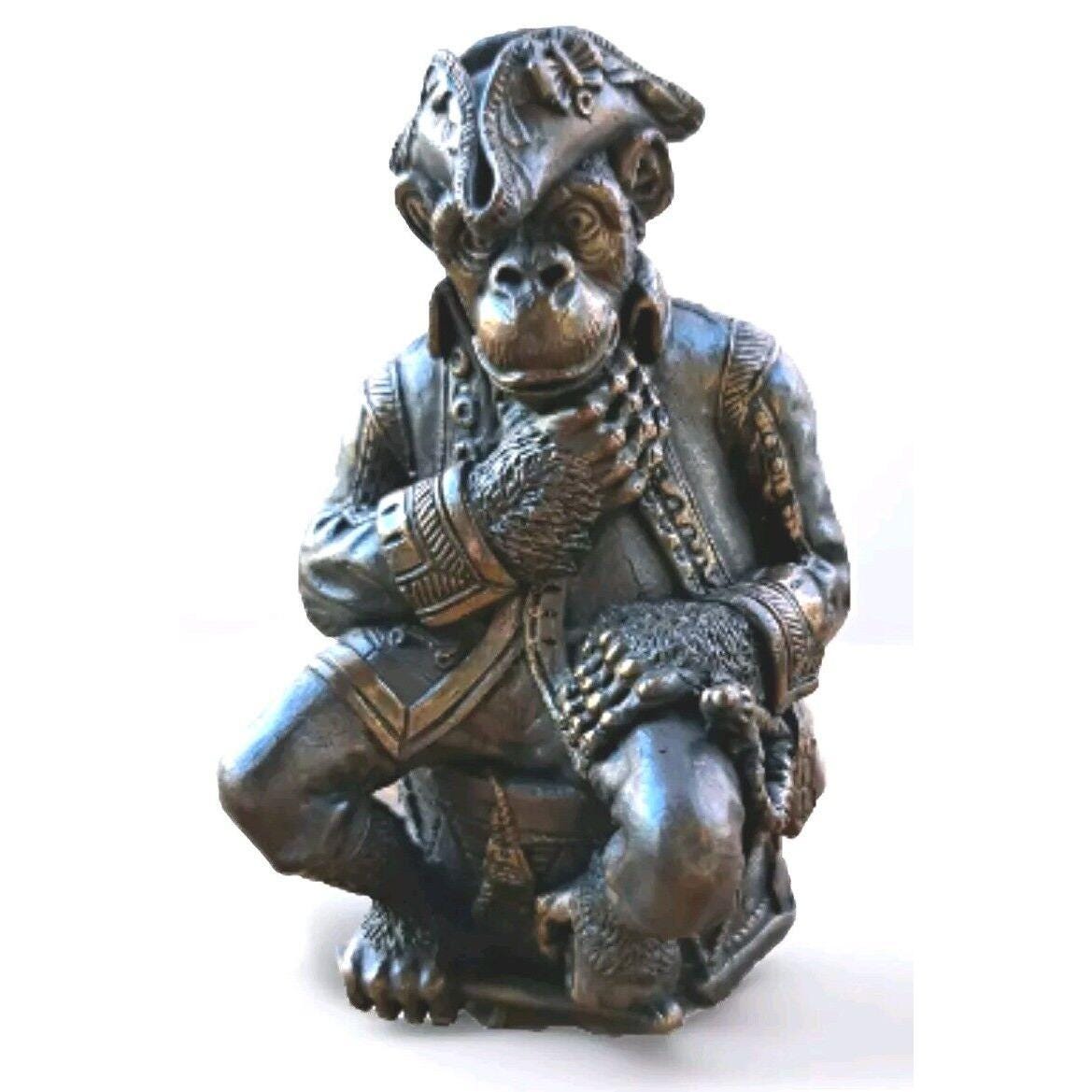 ヴィンテージ ブロンズ 海賊猿の置物 テーブルベル EUC - Etsy 日本