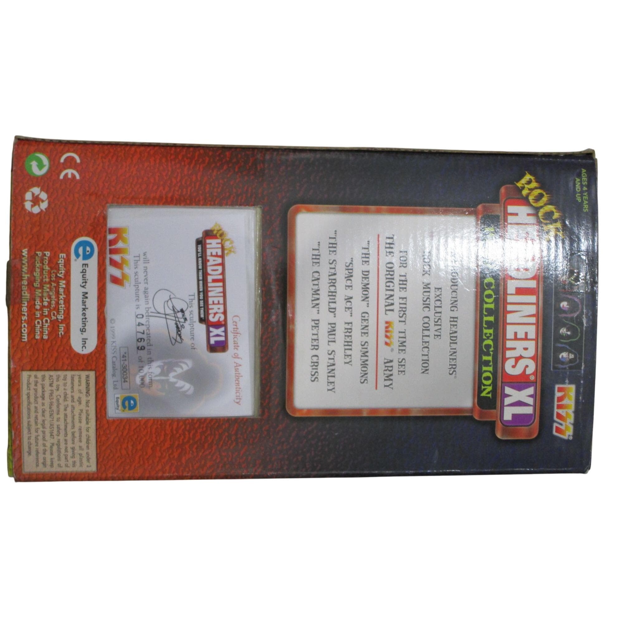 KISS Gene Simmons Rock Headliners XL Figure in Box Certificate