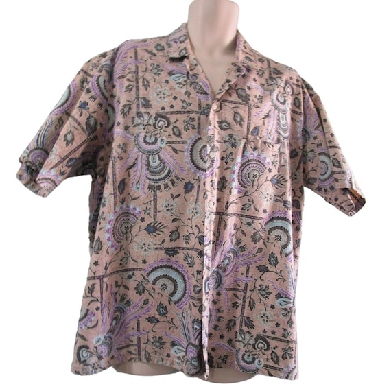 Barefoot in Paradise 2XL Mens Reverse Print Vintag