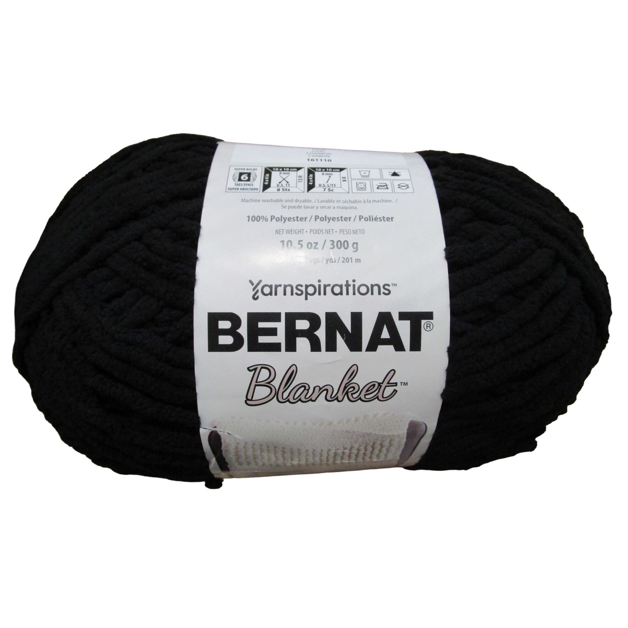 Bernat Yarnspirations Blanket 10.5 Oz 220 Yds Coal 161110 New 