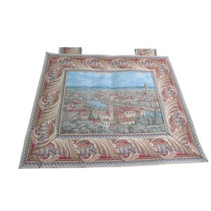 Vintage Firenze Italy Tapestry Palazzo Vecchio Arno River GUC Renaissance Style