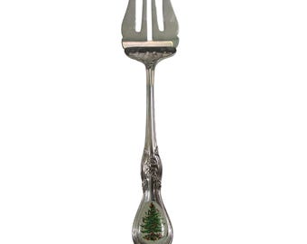 Spode Christmas Tree Stainless Steel Serving Fork GUC Retired