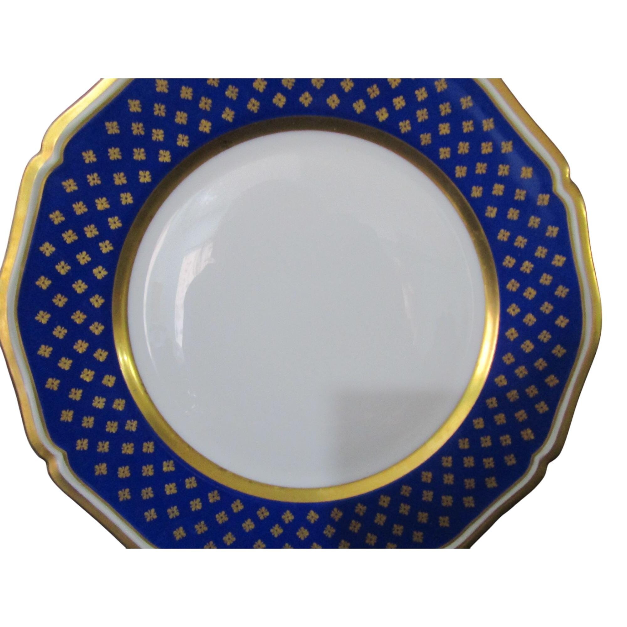 Ceralene Malmaison Cobalt Raynaud Limoges France Lunch Plate GUC
