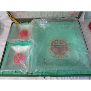Vintage Hsinchu Glass Works Salladsskålset med presentförpackning Oanvänd bild 1