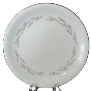 Vintage Noritake Graywood Salad Luncheon Plate EUC 1959-1971 Gray Platinum