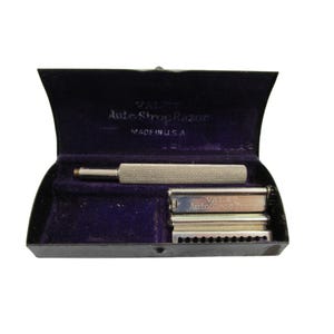 Vintage Valet Auto Strop Safety Razor In Original Case