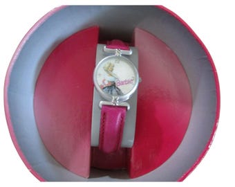 Avon Barbie Pink Leather Band & Rhinestones Collectible  display picture 3