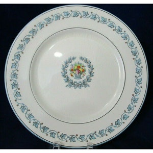 Vintage Myott Elegance Dinner Plate Staffordshire England Aqua 1945-52 Crazing