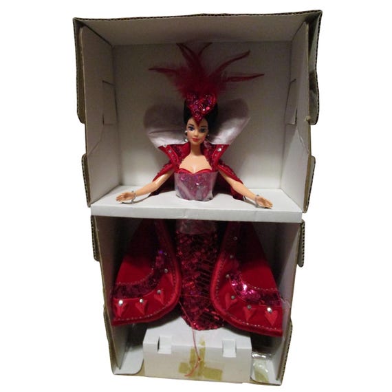 Bob Mackie Queen of Hearts Barbie Doll Collectors Edition Open Box