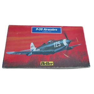 Heller P-39 Airacobra Scale Model Kit 1/72 45 Pieces Made In France New