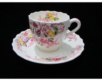 Vintage Copeland Spode Fairy Dell England Bone China Tea Demitasse