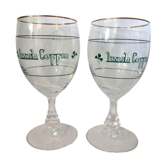 Vintage Irish Coffee Glasses Cristal D'arques One Pair EUC Etsy
