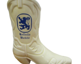 Vintage Hofbrau Waikiki Cowboy Boot Tiki Mug by Daga Hawaii GUC