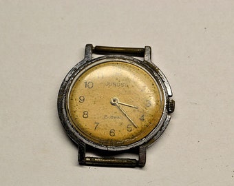 Vintage watch Junost//USSR Zarja//Mechanical wristwatch//Soviet watch//Retro watch//For spares//СССР/SU//15 jewels//2009G//