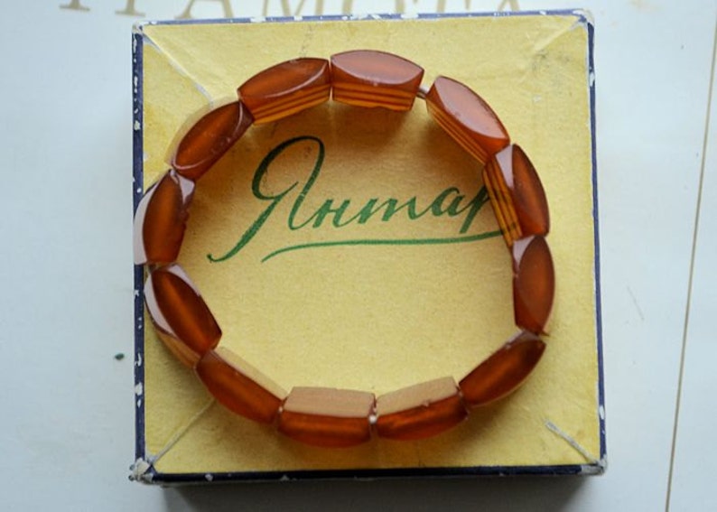 Latvian amber bracelet original boxSquare braceletBaltic amber braceletBraceletHandmade braceletStretch braceletRiga