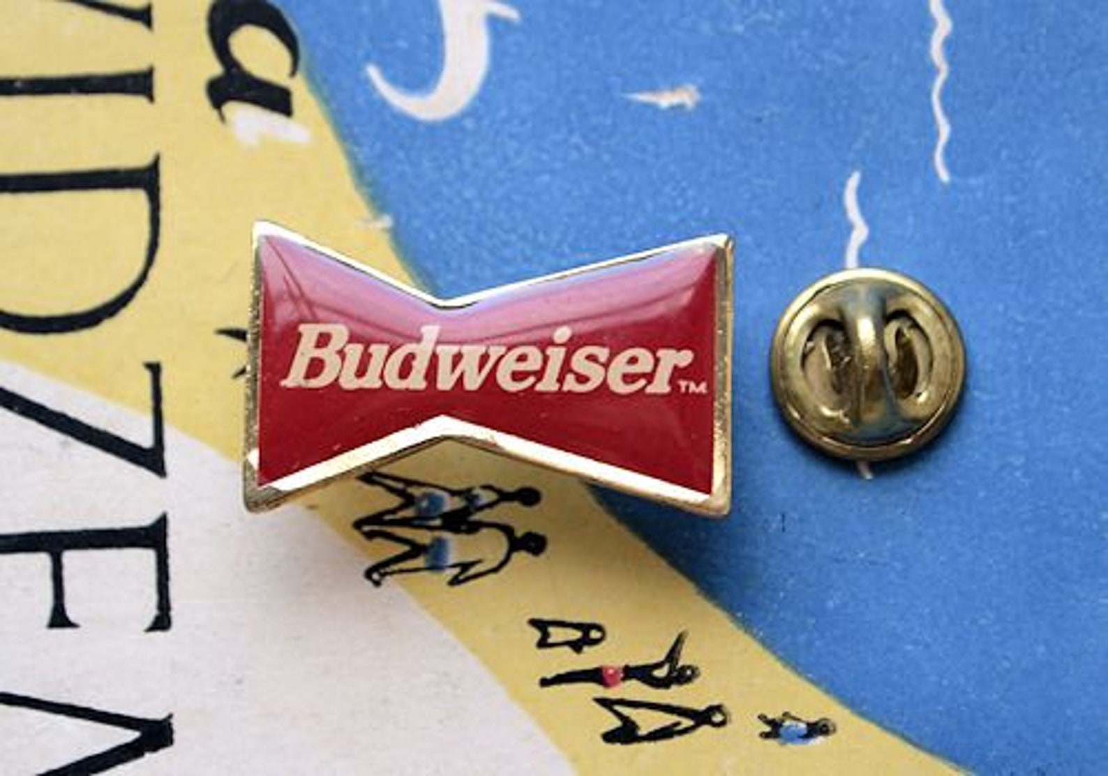 Budweiser Pin//USA//Budweiser brooch//Beer pin//Drunk//Vintage Etsy