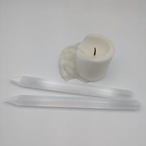 Selenite Pencil Wand; Selenite Crystal; Selenite Crystal Wand; Crystal Wand; Crystal Point; Raw Crystal