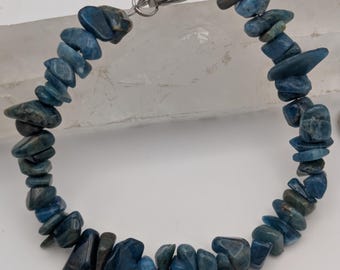 Blue Kyanite &#39;Third Eye Chakra&#39;  Bracelet; Gemstone Bracelet; Beaded Bracelet; Gemstone Jewelry; Beaded Jewelry; Crystal Jewelry; Handmade