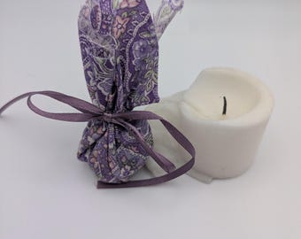 Bolsa de amuleto de poder psíquico; bolsita hecha a mano; bolsita de hierbas; artesanías hechas a mano; artesanías con hierbas
