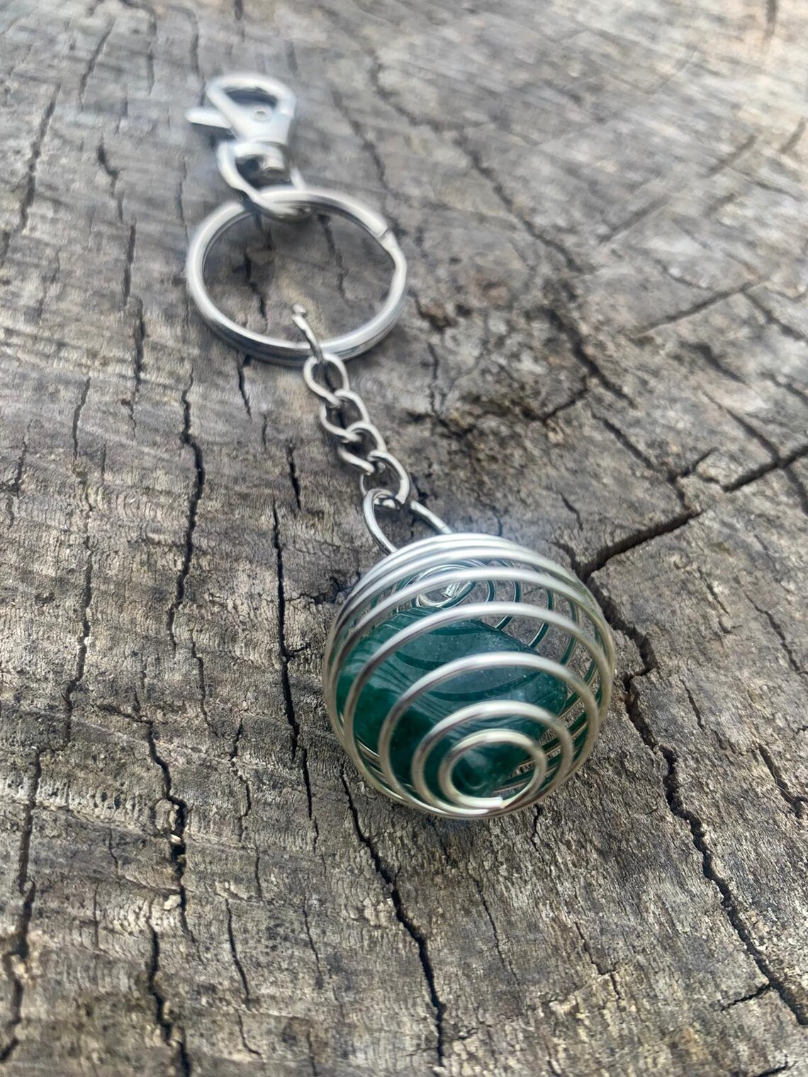 Crystal Key Rings/key Rings/semi-precious Stone Key - Etsy