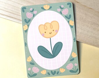 Lindo estampado de arte tulipán de primavera