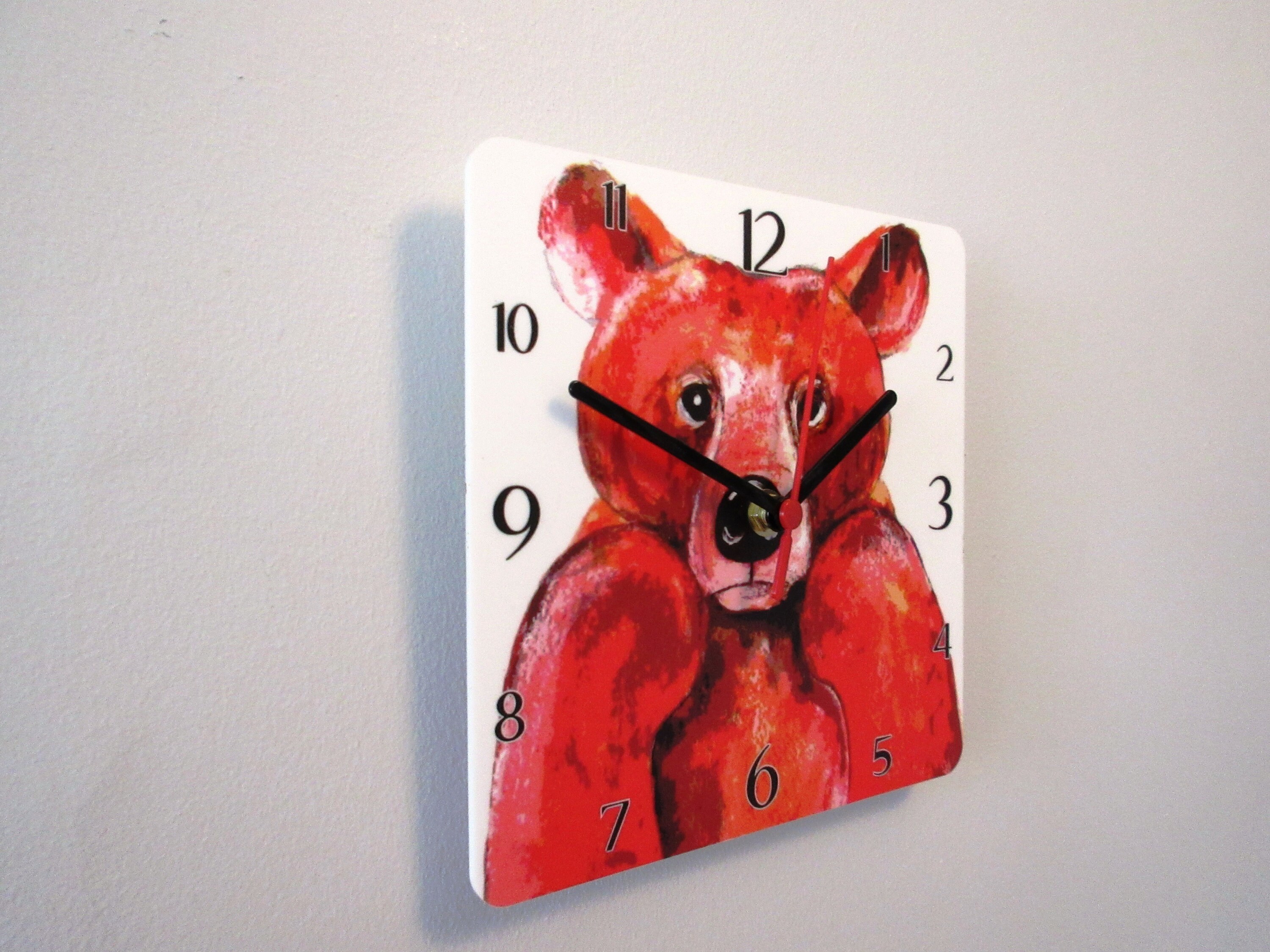 Grizzly Bear. Wall Clock. Beautiful Quality Clock Printed Etsy UK