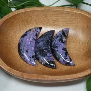 Charoite moons natural purple Russian stone