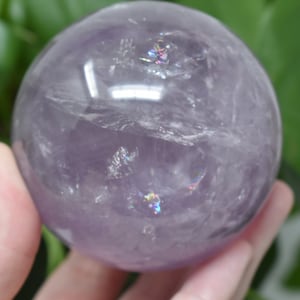 Amethyst spheres high quality rainbow crystal ball natural stone polished quartz