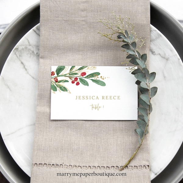 Winter Place Cards - Etsy