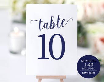 printable table numbers etsy