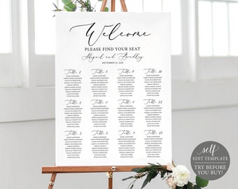 make unlimited wedding signs template try before you buy etsy