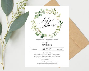 baby shower template etsy