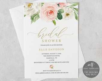 floral invitation etsy
