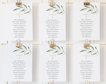 Gold Leaves Editable Instant Download Wedding Seating Chart Template TRY BEFORE You BUY