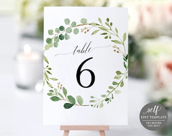 table number template etsy