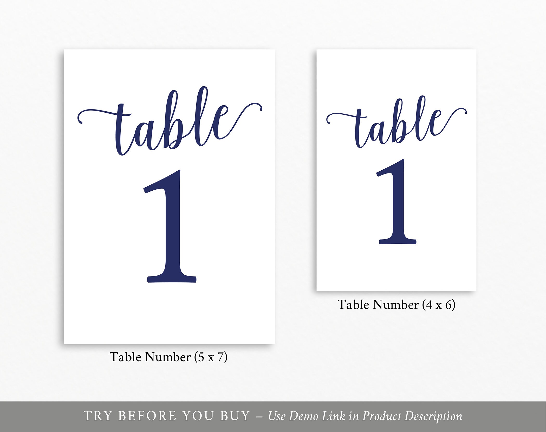 navy wedding table numbers template printable table numbers navy