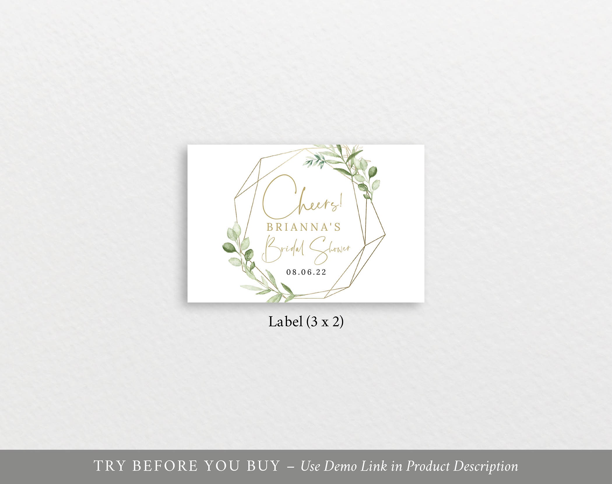 Mini Champagne Label Template Editable Printable Instant | Etsy UK