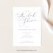 Bridal Shower Invitation Template, Calligraphy, Try Before Purchase, Editable Instant Download 